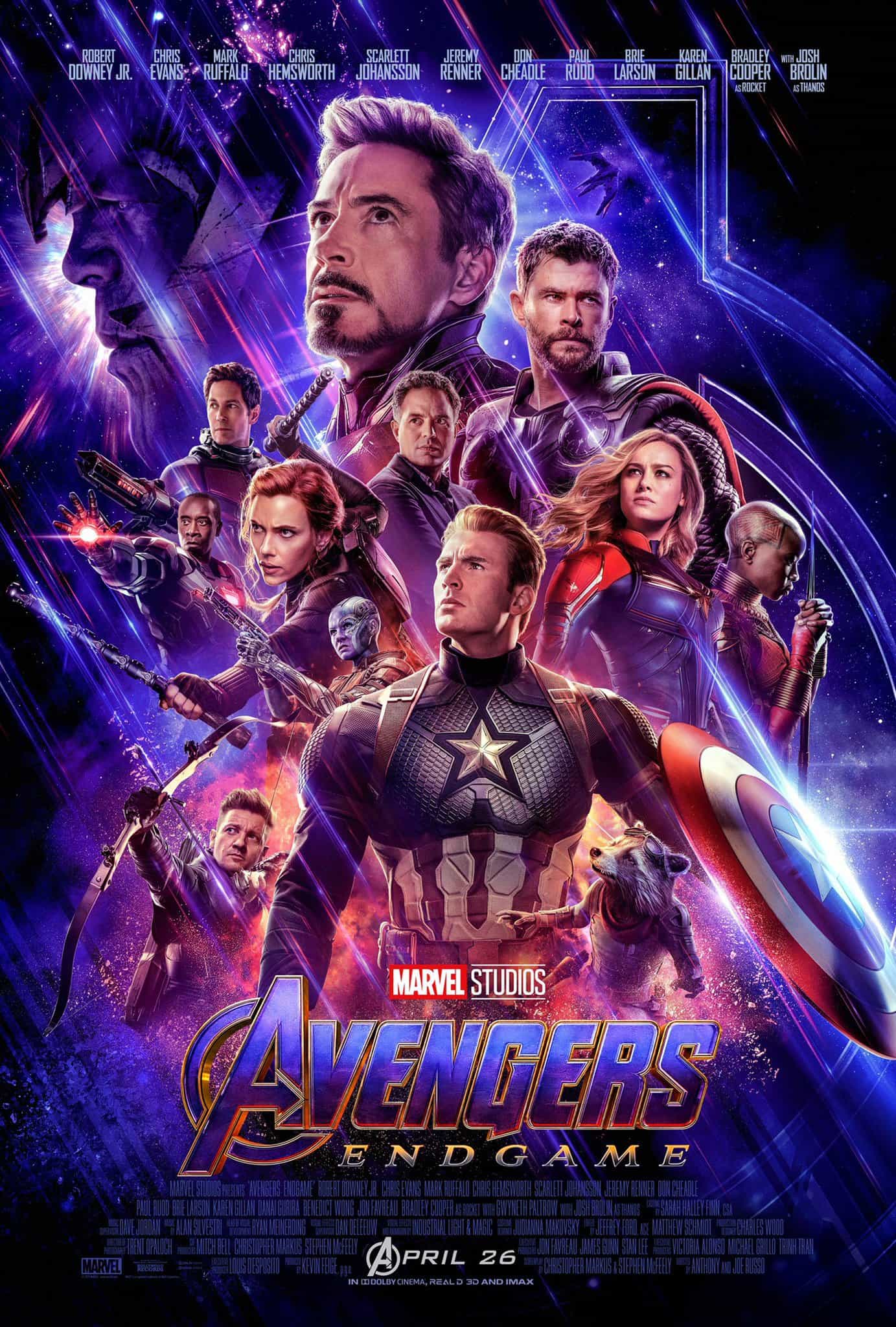 US Box Office Analysis Weekend 10 - 12 May 2019:  Avengers Endgame makes it three weeks at the top giving Pikachu a number 2 debut