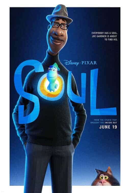 New poster release for Soul starring Jamie Foxx - movie release date 19th June 2020
