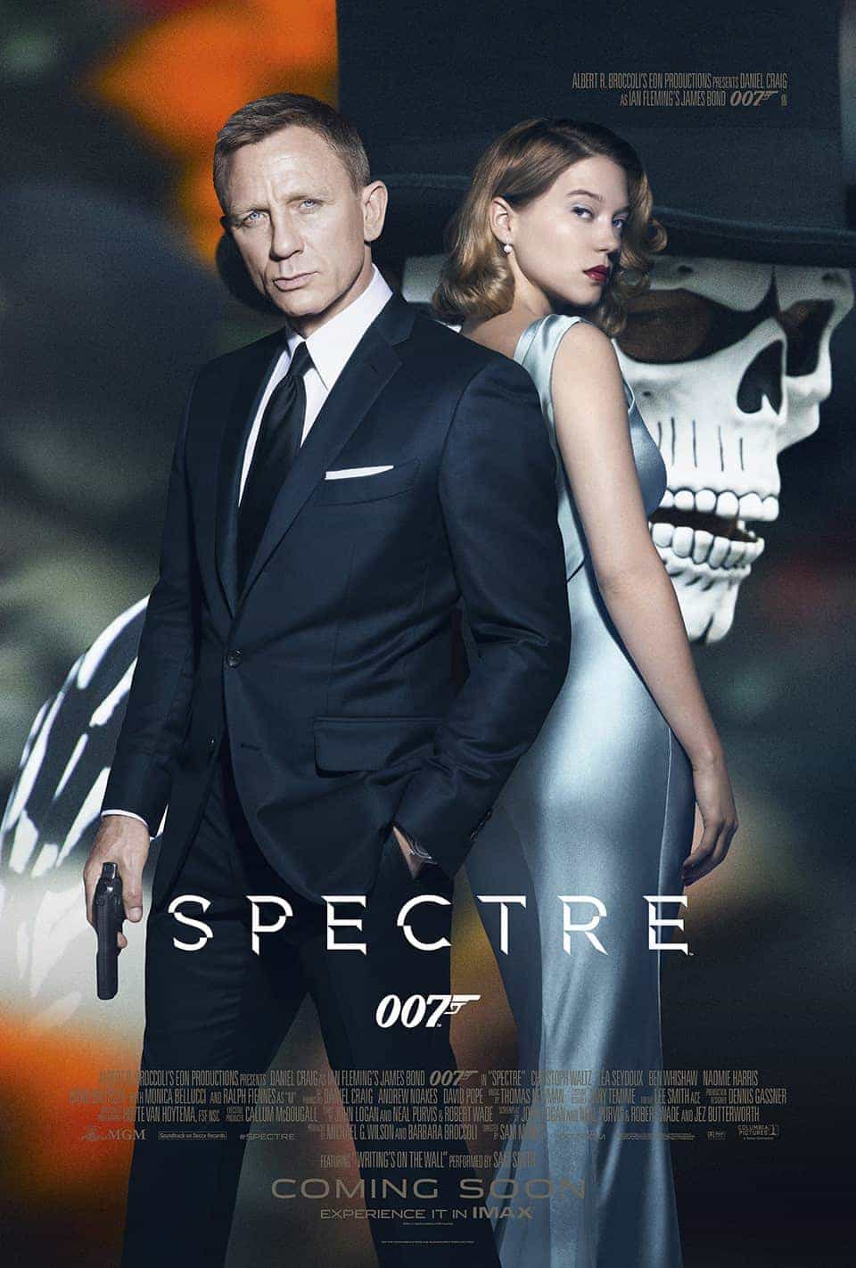 World Box Office Chart Weekending 1 November 2015:  Spectre dominates since its Monday opening